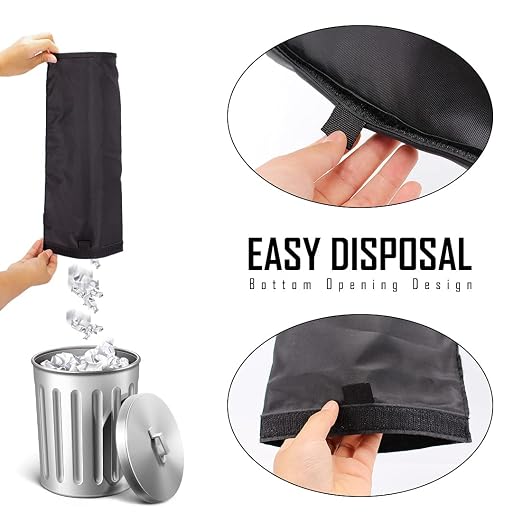 2 Pack Car Trash Bags Car Trash Can Washable Eco-Friendly Seat Back Hanging Car Trash Bag Car Garbage Bag for Car,Travelling,Outdoor