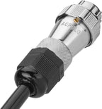 Heavy Duty Vehicle Coil Trailer Cable with 1 Channel 4 PIN AV Connector Disconnect Kit for Truck Caravan Motor Home Backup Security Camera Monitor System