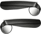 Zpana Car Blind Spot Mirrors with Rain Guard, 2 in 1 360° Adjustable Vehicle Rain Eyebrow Reversing Side Rearview, Automotive Reverse Assist Side Mirror Sunshade, Universal for SUV RV Truck