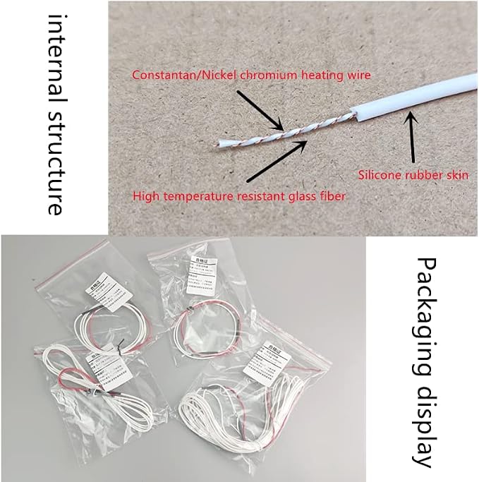 12V Pre-Assembled Silicon Rubber Heating Wire for DIY Steering Wheel Heater, Self-Made Warmer, Seat Heater (19.6ft)