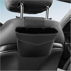 Mini Car Trash Can - Leak-Proof Hanging Car Garbage Can Auto Trash Bag Organizer - Small Garbage Bin Container Vehicle Front Back Seat Storage Accessories for Cars Home Office (BackSeat)
