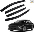 Rain Guards Compatible with 2020-2024 Hyundai Sonata Front+Rear Smoke Tint Tape-On Side Window Visor Wind Deflector Vent Visors Car Accessories 4pcs