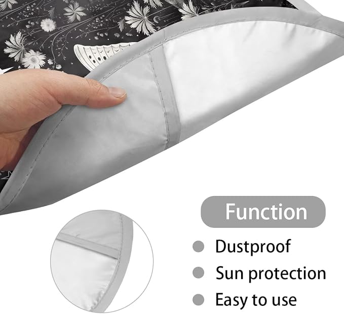 Butterfly Car Steering Wheel Cover Shade Cover, Cooling Steering Wheel Sun Block Anti-Heat Aluminum Foil Steering Wheel Sun Heat Shield for SUV Truck Van