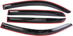 Tape-On Window Visors Deflectors Rain Guards 4 Piece Set ‎Compatible with 2004-2009 Toyota Sienna 94153