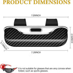 Sunglass Holder for Car Visor Clip, Car Accessories Visor Glasses Holder, Vehicle Visor Accessories Sunglass Holder, Car Sunglass Holder Suitable for Truck and Sedan (carbon fiber pattern)