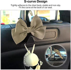 2 Pack Car Seat Headrest Hook, Auto Seat Hook Hangers Storage Organizer Interior Accessories for Handbag Clothes Coats Grocery Bags (Grass green)