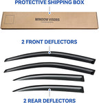 Window Visors Rain Guards for 2013 2014 2015 13 14 15 Chevy Malibu, Out-Channel Window Vent Wind Deflectors Visors Shades for 2016 Malibu Limited