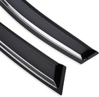 Tape-on Sun/Rain Guard Side Window Visor Deflectors Rain Guards Compatible with Subaru 2013-2015 XV Crosstrek 2016-2017 Subaru CrossTrek 2012-2016 Impreza Hatchback，Window deflectors