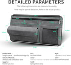 Car Sun Visor Organizer Glasses Case Storage Bag note Holder Car suede Zipper Card Hold Car Organizers and Storage (blue)