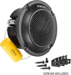 Bullet Super Tweeters Neodymium, 3 Inch PRV Tweeter Black TW400Ti-Nd-4 Slim 240 Watts 4 Ohm, Easy to Mount, 3 Inch Speaker Replacement (2 Tweeters)
