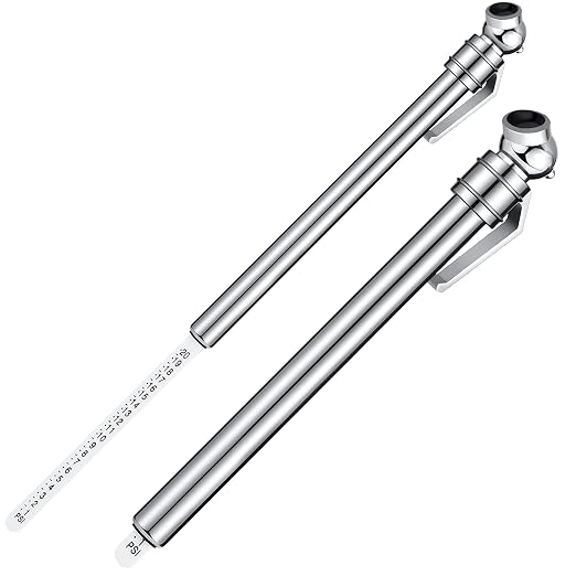2 Pieces 1-20 PSI Low Pressure Tire Gauges Pencil Tire Gauges for Reverse Osmosis Tank, Garden Tractors, Golf Carts, ATV, Sports Equipment