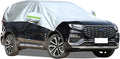 Hrozny Half Car Cover, Car Windshield Cover for Ice and Snow with Reflective Straps, Car Snow Cover Universal Fit for Most Cars (SUV)