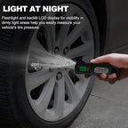 Chrome Plated Steel Dual Head Tire Inflator - 150 PSI, Backlight LCD & Flashlight, Rechargeable for Semi, Truck, RV & Cars
