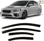 Tape-On Rain Guard 4-Piece for 2015-2021 Subaru WRX Windows Visor Shield Shade Smoke 1521WRX
