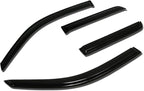 4Pcs Tape-On Window Visor Rain Guard Compatible with 2003-2009 Toyota 4Runner, Rain Shields Vent Shade Wind Deflector, Acrylic