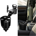 Car Cup Holder Expander, Expandable Arm Automotive Cup Holder Adapter with Adjustable Base, Vehicle Water Bottles Mugs Drinks Insert Adapter Extender, Universal Fit (Black)