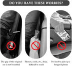2PCS Car Seat Gap Filler,Super Flexible Car Side Seat Gap Filler CCar interior Accessories,Universal Car Organizer Between Seats for Tightly Filling Seat Gaps(Carbon Fiber/2PCS)…