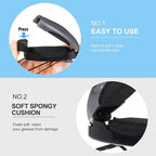 10 Pieces Auto Car Vehicle Sun Visor Clip Holder for Sunglasses Glasses Holder Hanger Eyeglasses Mount Ticket Card Clip Car Accessories(Gray)