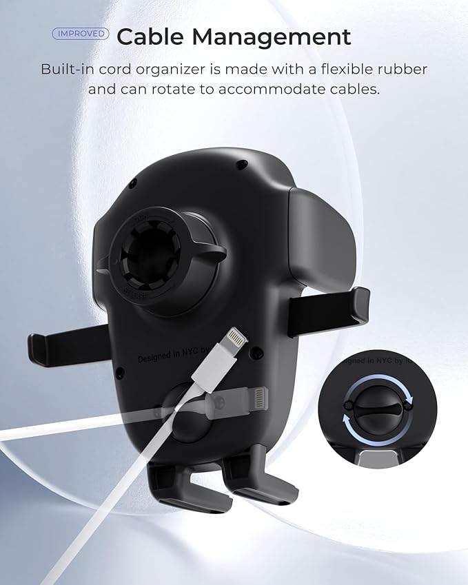 Easy One Touch Advanced CD Slot Car Phone Mount - Universal Cell Phone Holder for iPhone, Google, Samsung, LG, Moto and All Other Smartphones