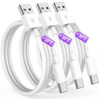 Car CarPlay Cable for iPhone 17, 16, 15 USB C Charger Cord, 3-Pack 3FT USB A to USB C Charging Cable for Apple iPhone 17/17 Pro/Air/16e/16/15 Pro Max/Plus Cord, for iPad Pro/Air 6th/5th Gen