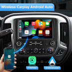 Android 13 Car Radio Compatible for Chevrolet Silverado/GMC Sierra 2014-2019,10 Inch Wireless CarPlay Android Auto Head Unit Stereo Built-in DSP WiFi SWC Type-C Fast Charging [2G+64G]
