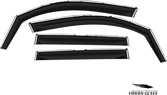 Voron Glass in-Channel Extra Durable Rain Guards for Subaru Forester 2019-2024, Window Deflectors, Vent Window Visors, 4 Pieces - 200714