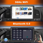 Car Radio Stereo for Chevy Chevrolet Silverado 2007 2008 2009 2010 2011 2012 2013 GMC Sierra Yukon with 5GHz WiFi CarPlay Android Auto Bluetooth Backup Camera【4Core 64GB ROM 】