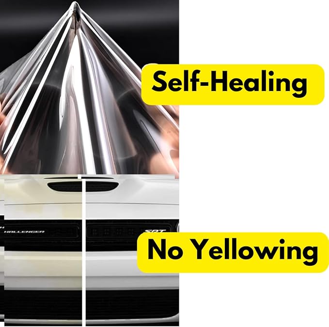 Roll Door Edge Guard Paint Protection Film 0.4" 1" 2" 4" 8" x 240" 5' to 33 Yd, 8mil Impact Areas Scratches Chips Debris Clear Long-Lasting Resistant UV Gard (0.04 Inches x 20 YD)