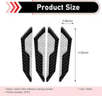 4 PCS Car Door Edge Guard Sticker, Reflective Safety Warning Car Door Protective Strips, Thickened Anti-collision Paint Protector, Universal for Most Vehicles (White)