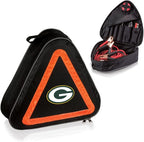 PICNIC TIME NFL Roadside Emergency Car Kit, Auto Vehicle Safety Road Side Assistance with Jumper Cables and Car Tool Kit, (Black with Orange Accents)