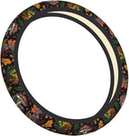 Wetland Fern Neoprene Steering Wheel Cover for Men Women Anti-Slip Elastic Steering Wheel Protective Cover 15in Universal Car Accessories Fit Cars, SUVs, Auto