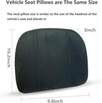 Memory Foam Car Neck Pillow — Washable Driving Headrest Support