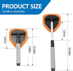 Car Windshield Cleaning Tool, Car Windshield Window Cleaner, Auto Window Glass Cleaning Kit with Extendable Handle & Reusable Microfiber Pad & Spray Bottle, Universal Car Accessories (Orange)
