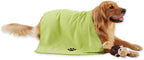 Pet Grooming Microfiber Towel, Embroidered Collection, X-Large,41x23.5, Lettuce Green