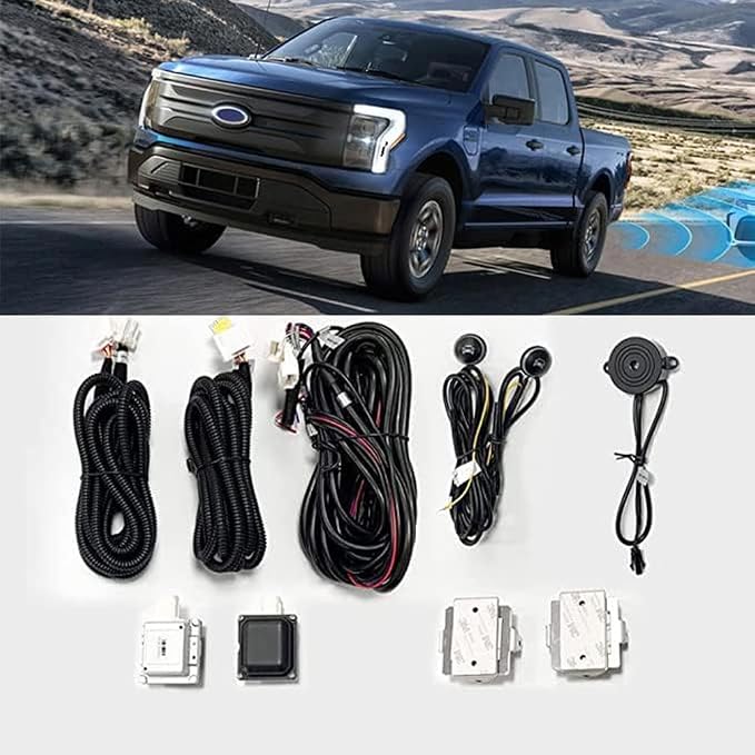 Car Blind Spot Detection System, 24GHz Millimeter Wave Radar Sensor Blind Spot Monitoring System Kit, Universal Car SUVs Trucks RVs Lane Changing Warning with Reversing Radar Parking System
