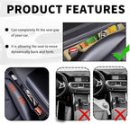 Stacool 2PCS New Car Seat Gap Filler with 2 Storage Areas,Stylish Car Seat Gap Storage for Stabilizing Phone,Keys Wallet,Universal Car Seat Gap Filler Organizer (Carbon Beige)