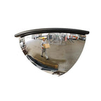 18" 1/4 Acrylic Quarter Dome Security Mirror – 90 Degree Convex Corner Safety Mirror for Blind Spot Elimination in Warehouses, Offices, Retail Stores, and Parking Garages (1, 18 Inch)
