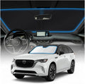 for Mazda CX90 Sun Shade Windshield Cover - Custom Fit CX-90 Accessories 2024 2025 2026 Sunshade Foldable UV Protection & Heat Shield Sun Visor Accessories