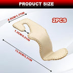 Automotive Universal 2PCS Leather Headrest Hooks, for Car Keep Purses Bags Coats and Groceries Secure Universal Fit for Most Vehicles, Beige