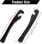 Car Seat Gap Filler Organizer 2 PCS Black Universal Seat Gap Plug Blocker Anti-Drop Console Catcher Phone Keys Storage for Car Truck SUV Auto Accessories Style2