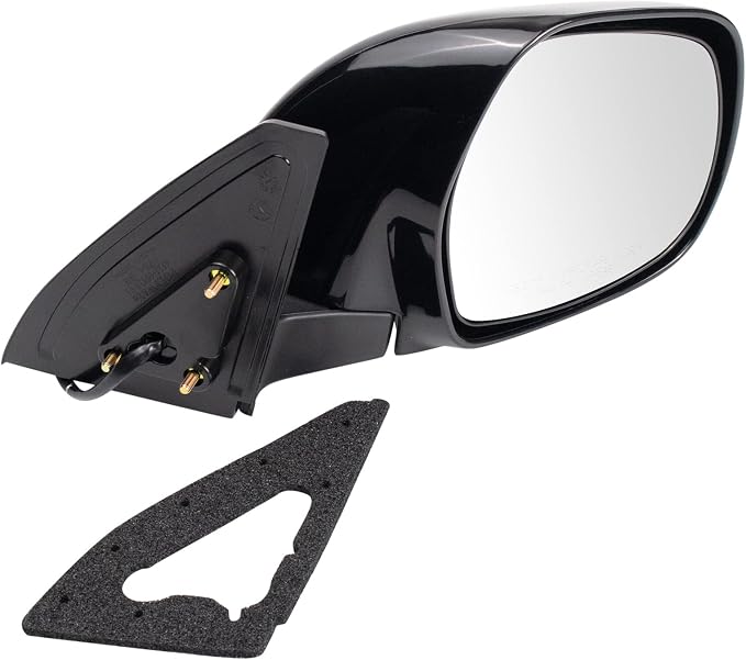 Passenger Side Mirror Assembly Electric Adjustment Heated No Memory Black Compatible with 2003-2009 Toyota 4Runner TO1321199