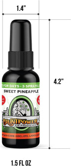 (Sweet Pineapple, 1 Pack) Concentrated Air Freshener for Room and Car Spray - Oil-Based Diffuser Spray Bottle - Long-Lasting Bathroom Spray, Car Freshener, & Odor Eliminator Spray
