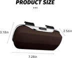 Sunglasses Holder for Car Sun Visor, Protective Automotive Eyeglasses Storage Case Hanger, Car Sunglass Holder Suitable for Truck and Sedan to Place Sunglass (Brown)