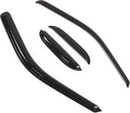 WD2-477 Dark Smoke 4 Pcs Set Window Visor (Outside Mount) Deflector Rain Guard Compatible with 1999-2016 Ford F-250 SuperCab/Extended Cab
