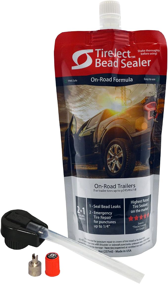 On-Road Trailer 2-in-1 Flat Tire Repair & Bead Sealer Kit