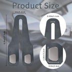 Car Seat Headrest Hooks for Purses and Bags, 2 Pack Bag Purse Holder for Car With Double Metal Hooks, Car Purse Hanger, Headrest Back Seat Handbags Hook Cute Hanging Accessories, Grey