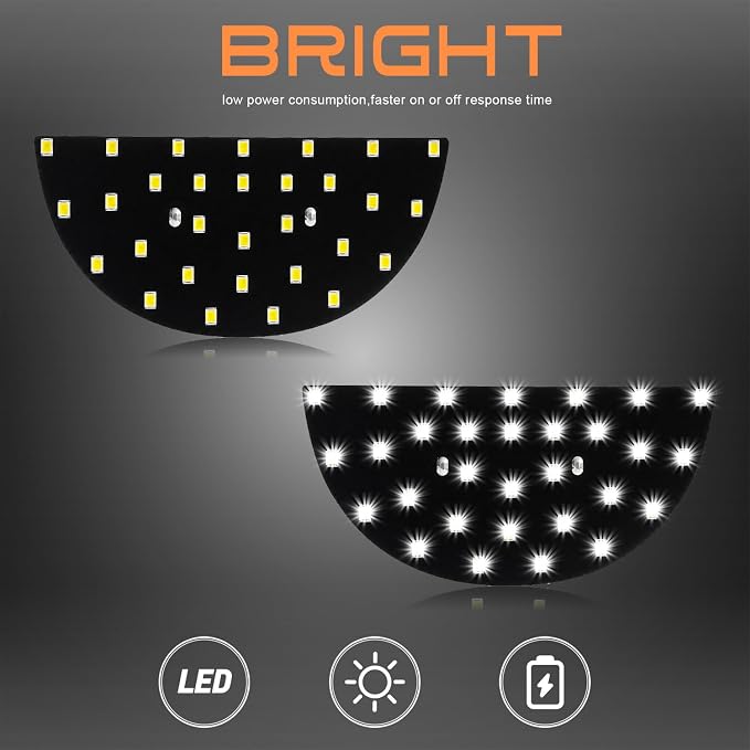 LED Interior Light Panel Roof Dome Lighting Upgraded Accessory Compatible with Ram 3500 Ford F150 Expedition Explorer Taurus Explorer Sport Trac Lincoln Aviator, 6000K White Reading Light