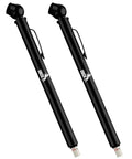 Pencil Tire Pressure Gauge, 2 Pack, 10-75 PSI, Black - Air Gauge for Car Tires