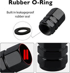 4Pack Sports Tire Valve Caps Universal Tire Air Cap Valves Stem Covers | Aluminum Alloy Rust-Proof Corrosion Resistant Leak-Proof Valve Stem Caps,for Auto SUV Truck Bicycle,Sports Gifts for Drivers