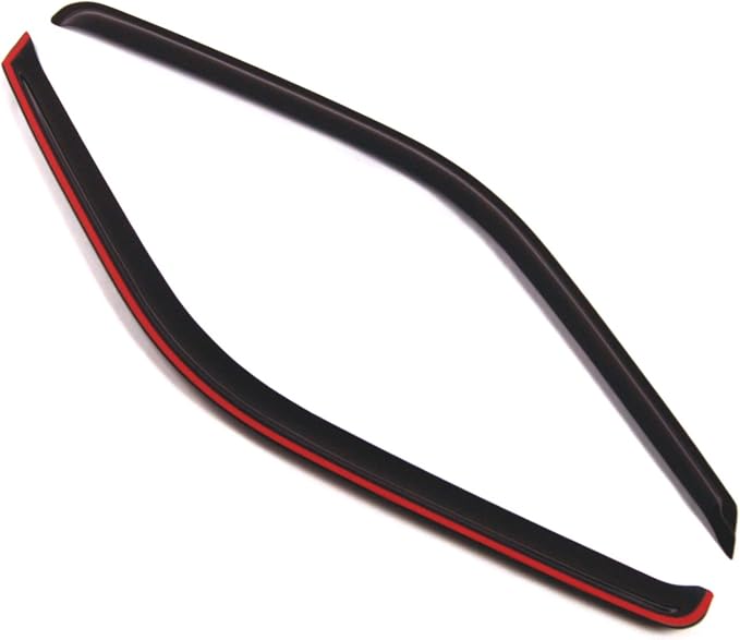 WD2-067 Dark Smoke 2 Pcs Set Window Visor (Outside Mount) Deflector Rain Guard Compatible with 1995-1999 Chevrolet Tahoe